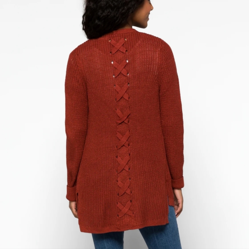 PINQUE Jamelya Back Detail Cardigan